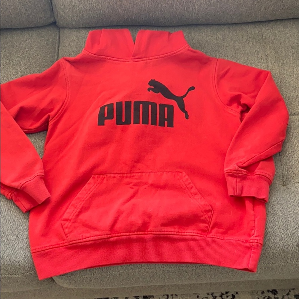 Red puma hoodie